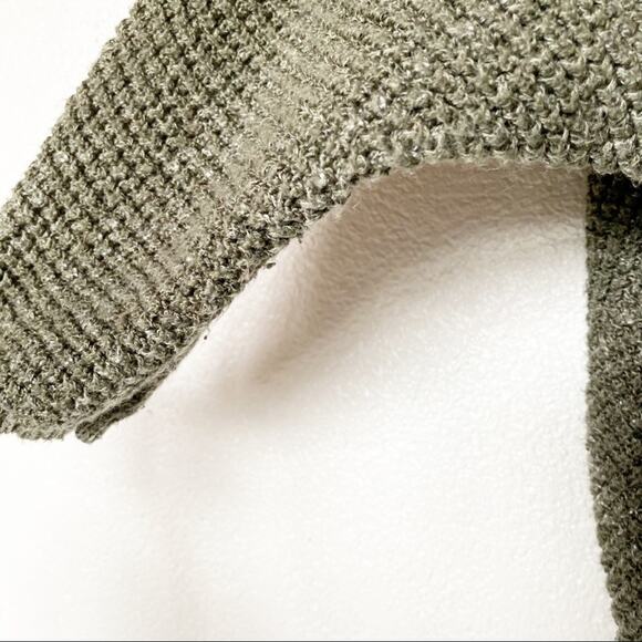 Universal Thread Green Open Front Knit Cardigan Size Small - Picture 6 of 9